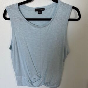 Sanctuary Light Blue Sleeveless Twist-Hem Tank